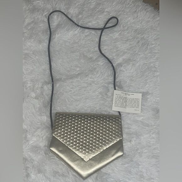 Jasmin Handbags - NWT Vintage Snakeskin and Leather Evening Bag by Jasmin